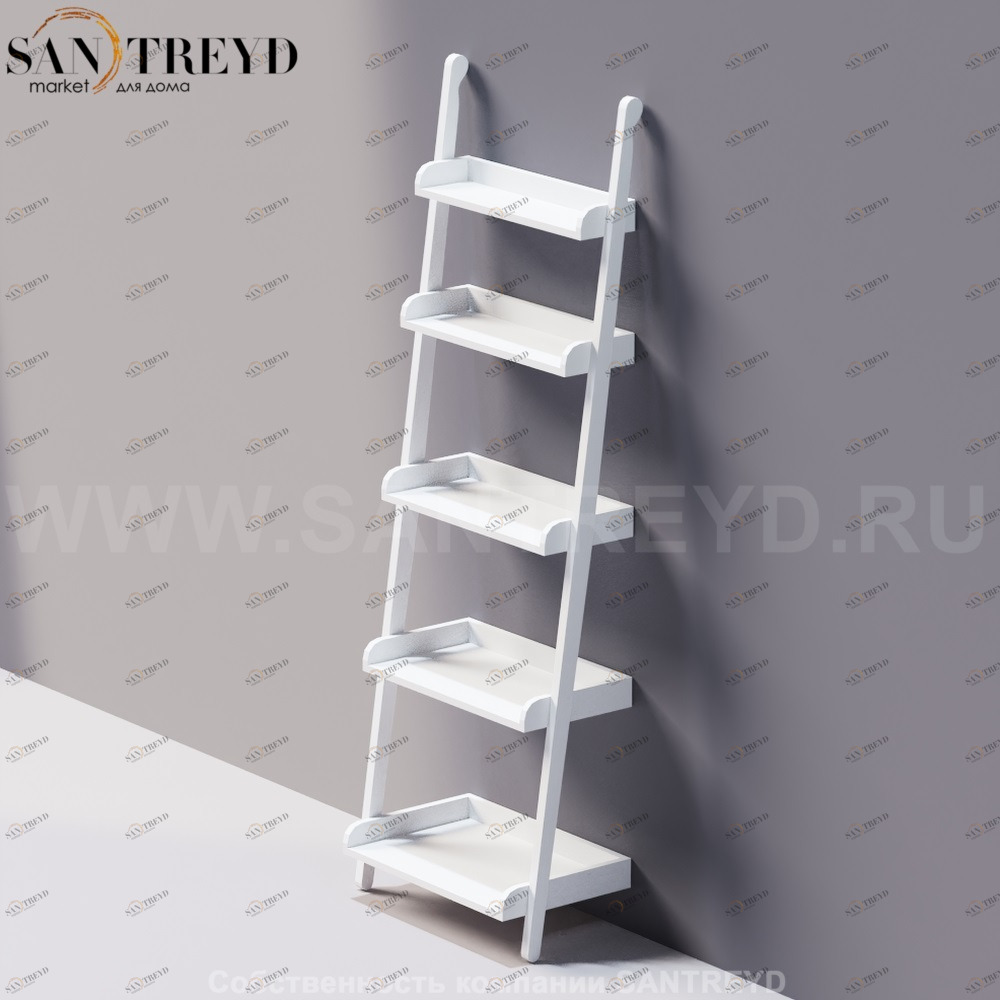 Agape STAIRS Конструкция с пятью полками белая ACOM0534NZ