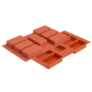 26.110.00.0065 Форма для приготовления пирожных rettangolo силиконовая Silikomart