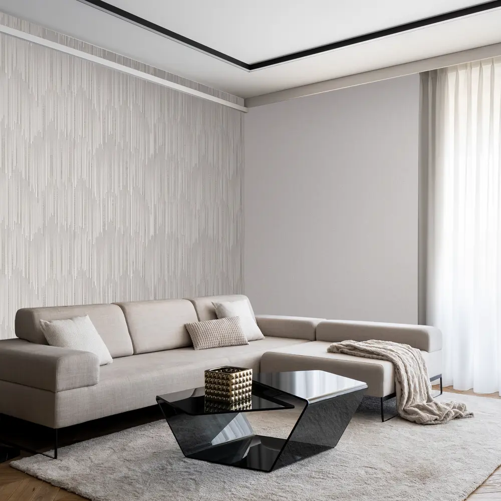 Victoria Stenova Nordic - флизелиновые обои бежевые с текстурой тиснения 87904552 STLM-0076141 - Вид №4