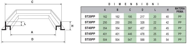 First Corporation Рама из полипропилена серого цвета First plast St45pp - Вид №1