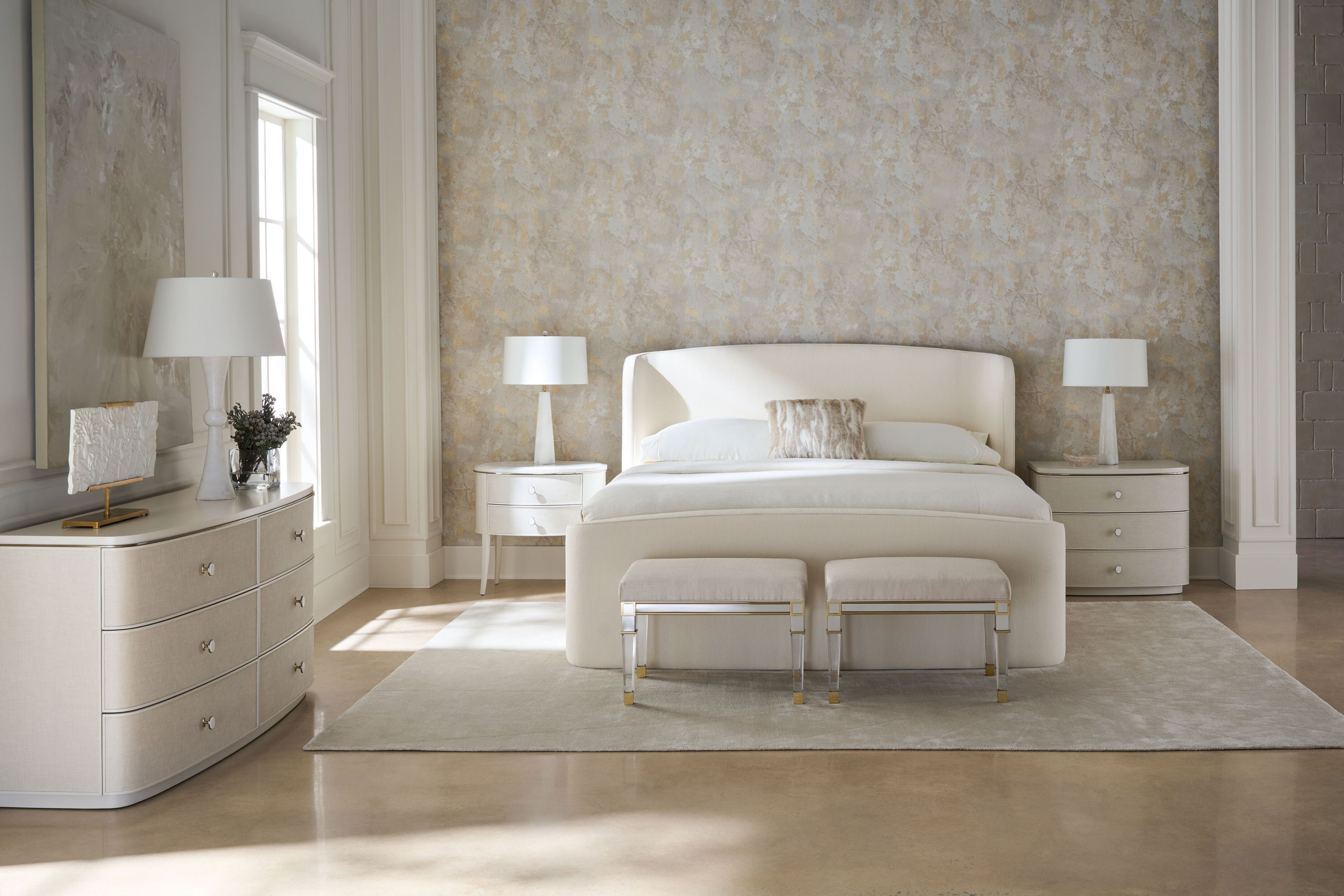 Двуспальная кровать с двуспальной кроватью Caracole SOFT EMBRACE ARCH-00086599 - Вид №4