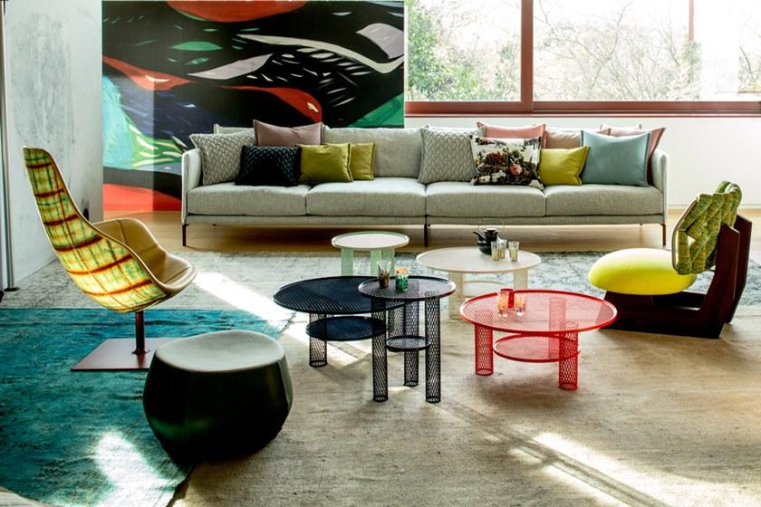 Moroso Круглый журнальный столик из стали с порошковым покрытием sun-id-1458793 - Вид №2