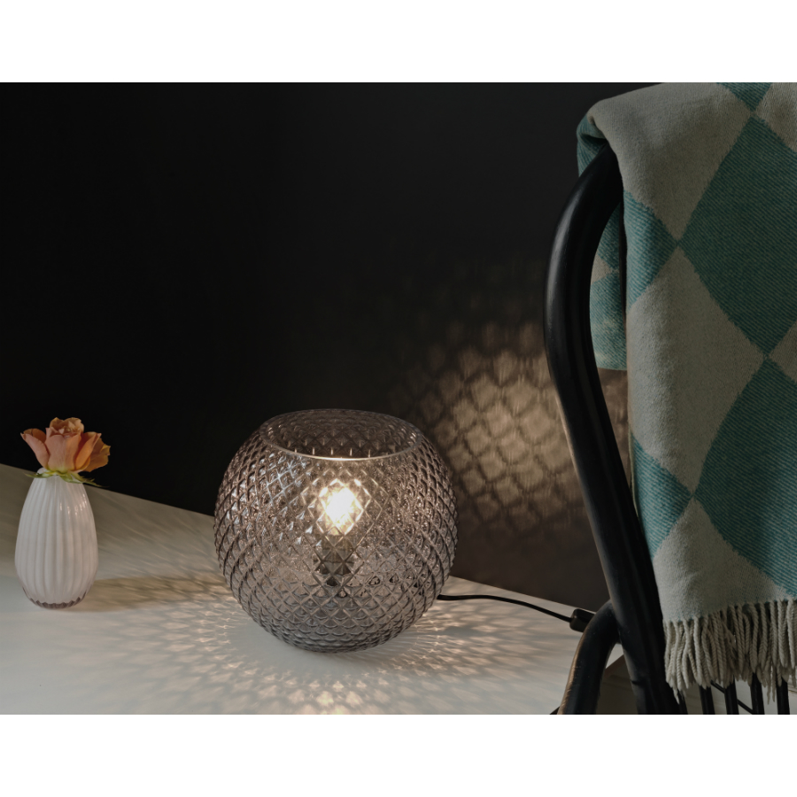 Светильник-шар настольный Nobb, Ø22, дымчатый Halo Design 718481 - Вид №1