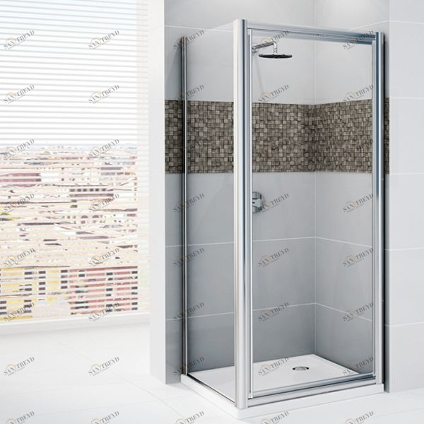 Novellini. Боковая панель 78 см F с серебристым профилем STAR NSTARF721B