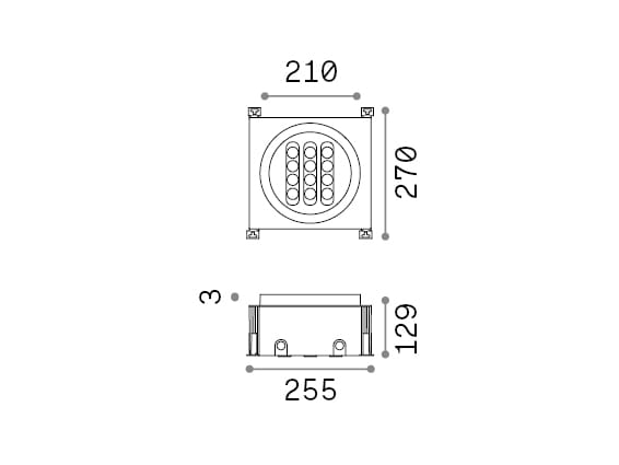 Открытый утопленный светодиодный прожектор Ideal Lux Taurus ARCH-00062897 - Вид №4