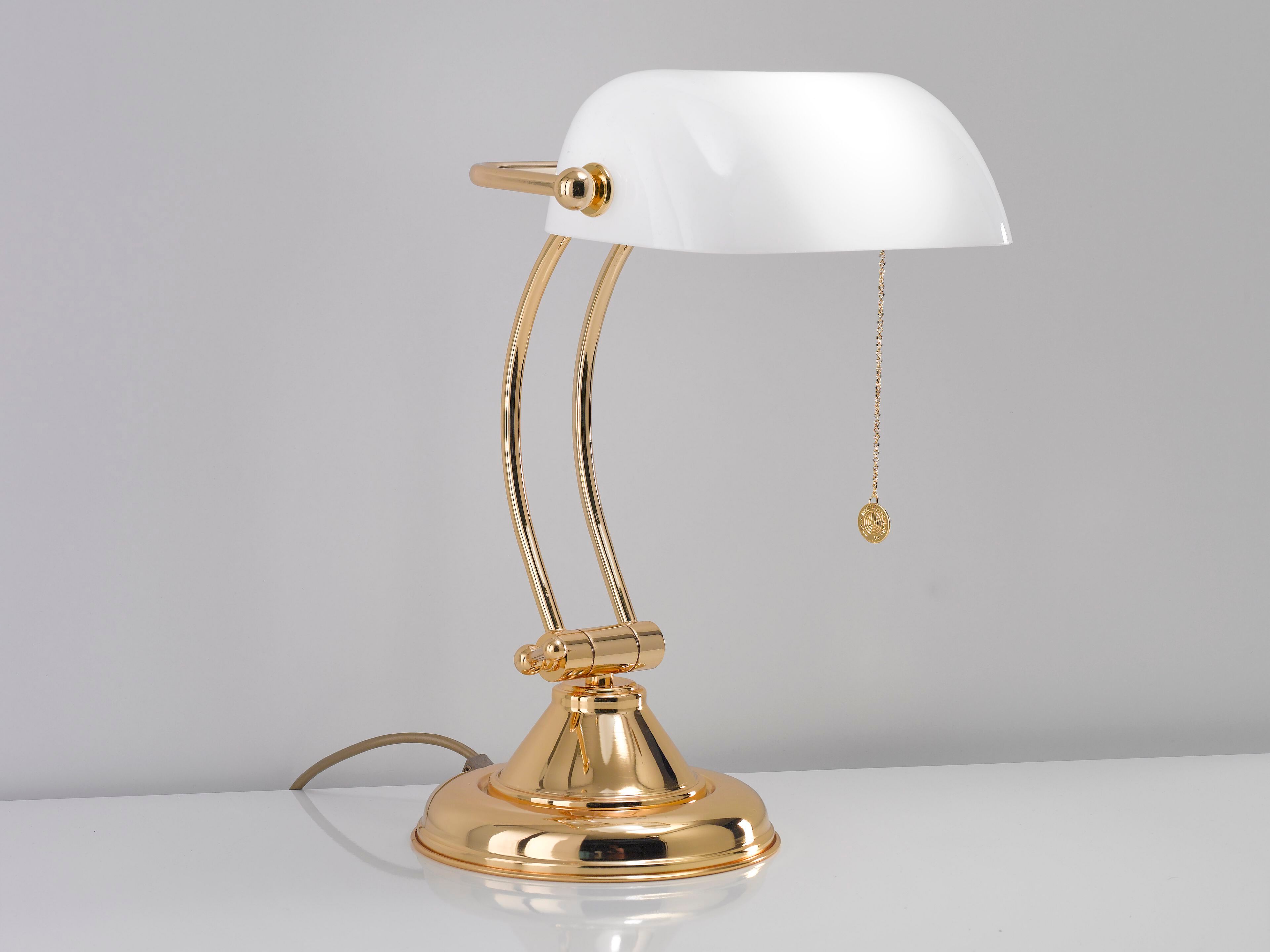 Светодиодная латунная настольная лампа со стеклянным абажуром Cremasco Illuminazione Венецианская традиция ARCH-00034293