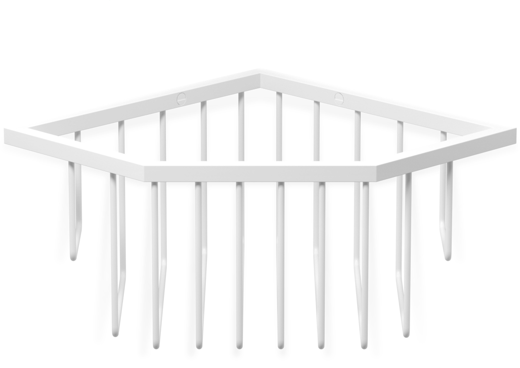 0703350 угловая полка для губки WA ECK1 DECOR WALTHER