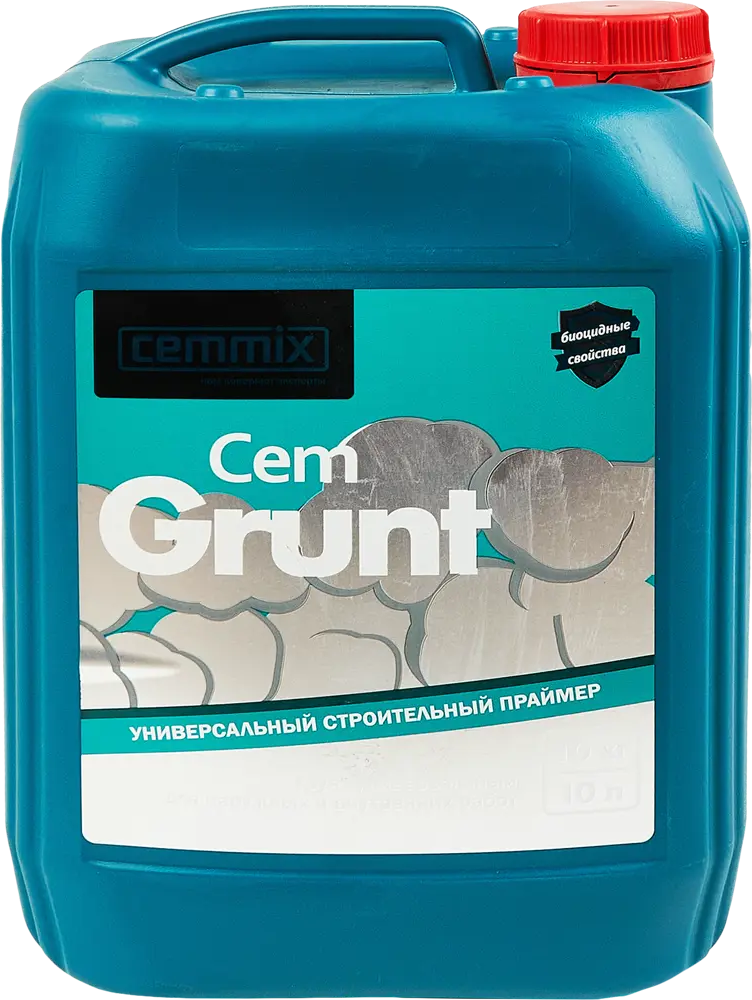 Универсальная грунтовка CEMMIX Cemgrunt для профессиональной подготовки поверхностей 10 л 89337464