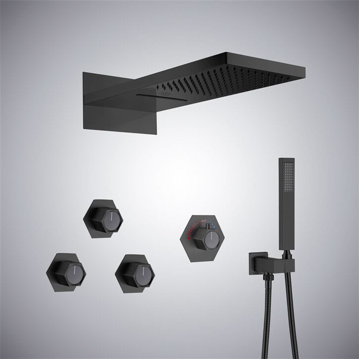 Термостатический встраиваемый душевой набор с насадкой для душа Fontana Showers питьевой фонтанчик ARCH-00137370 - Вид №12