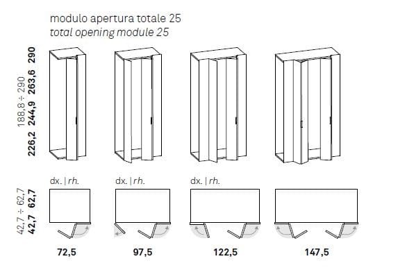 Шкаф с полным открытием Caccaro ARCH-00033131 - Вид №9