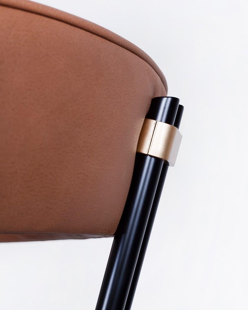 Greenapple Мягкое кожаное кресло с подлокотниками Perfect raw G703076  - Вид №3