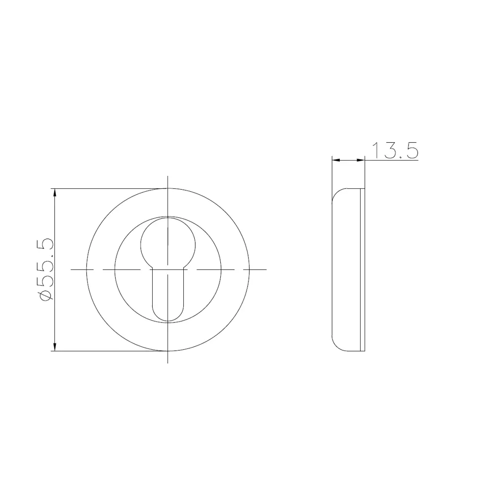 Накладка на цилиндр Edson EDS-SC-R3 для защиты замочной скважины 85163179 STLM-0059249 - Вид №3