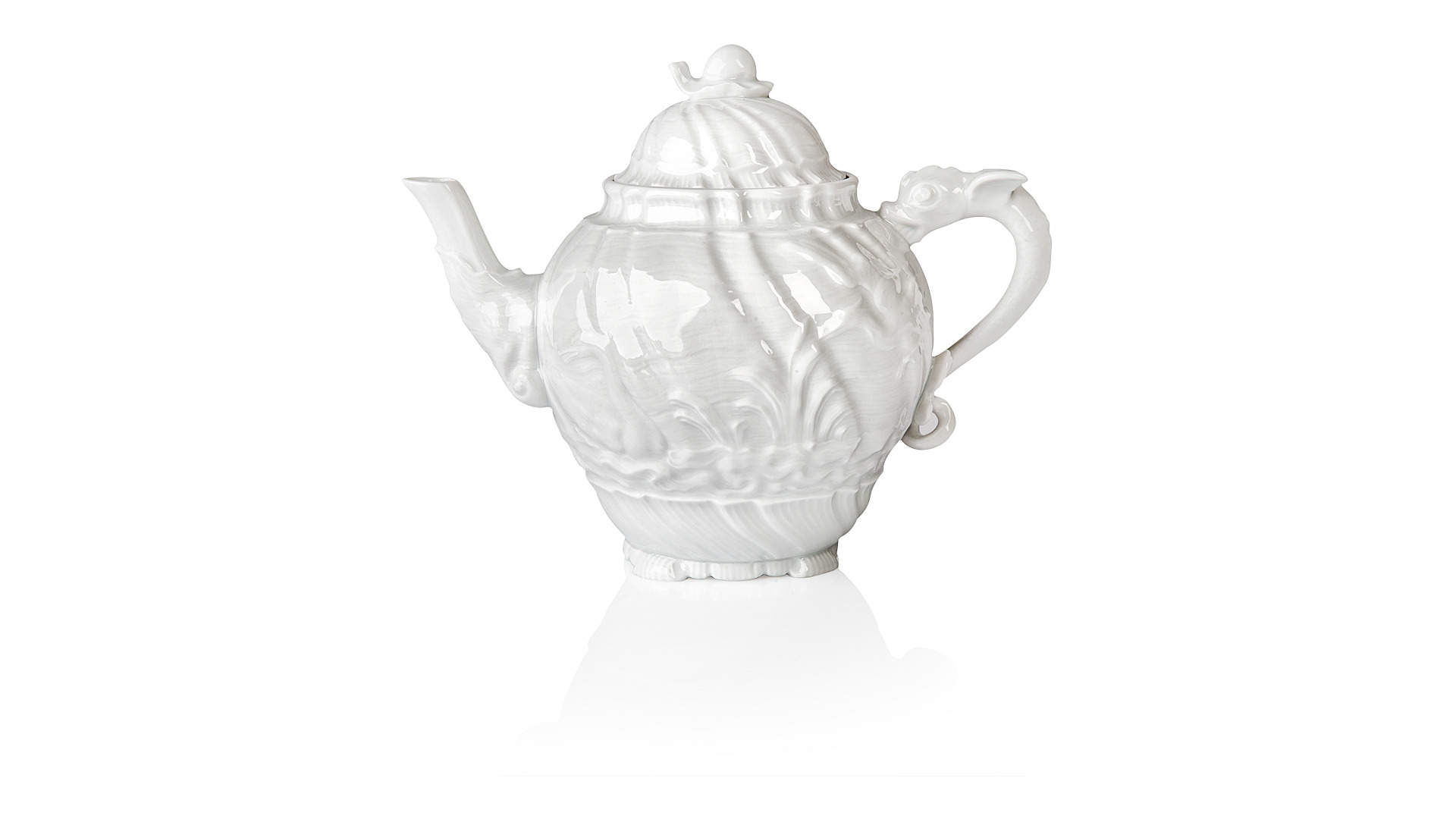 10664294 Meissen Сервиз чайный "Лебединый сервиз" (белый рельеф) на 6 персон 21 предмет Фарфор, Керамика  - Вид №1