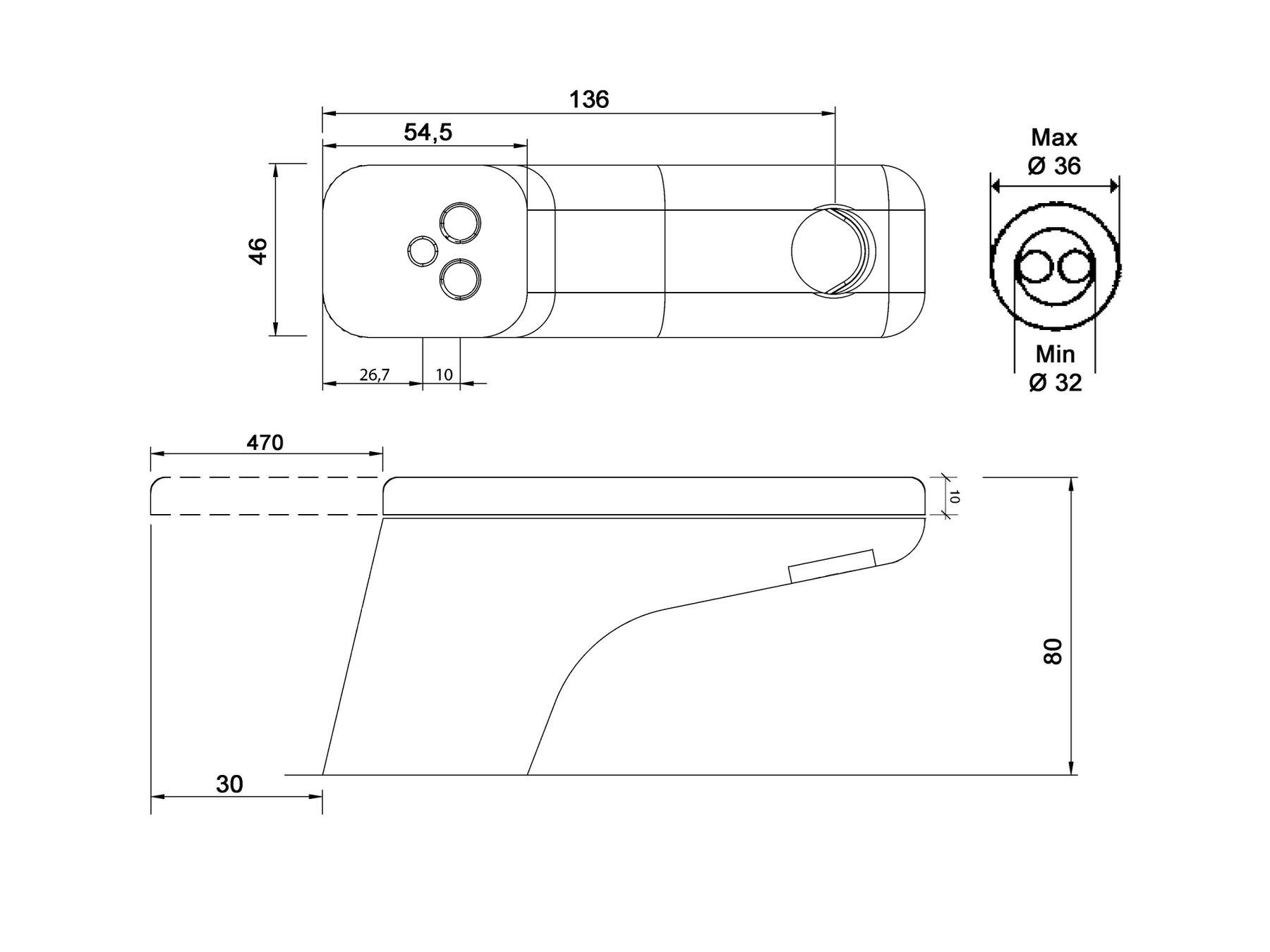Смеситель для раковины с одним отверстием rvb слайд ARCH-00071617 - Вид №2