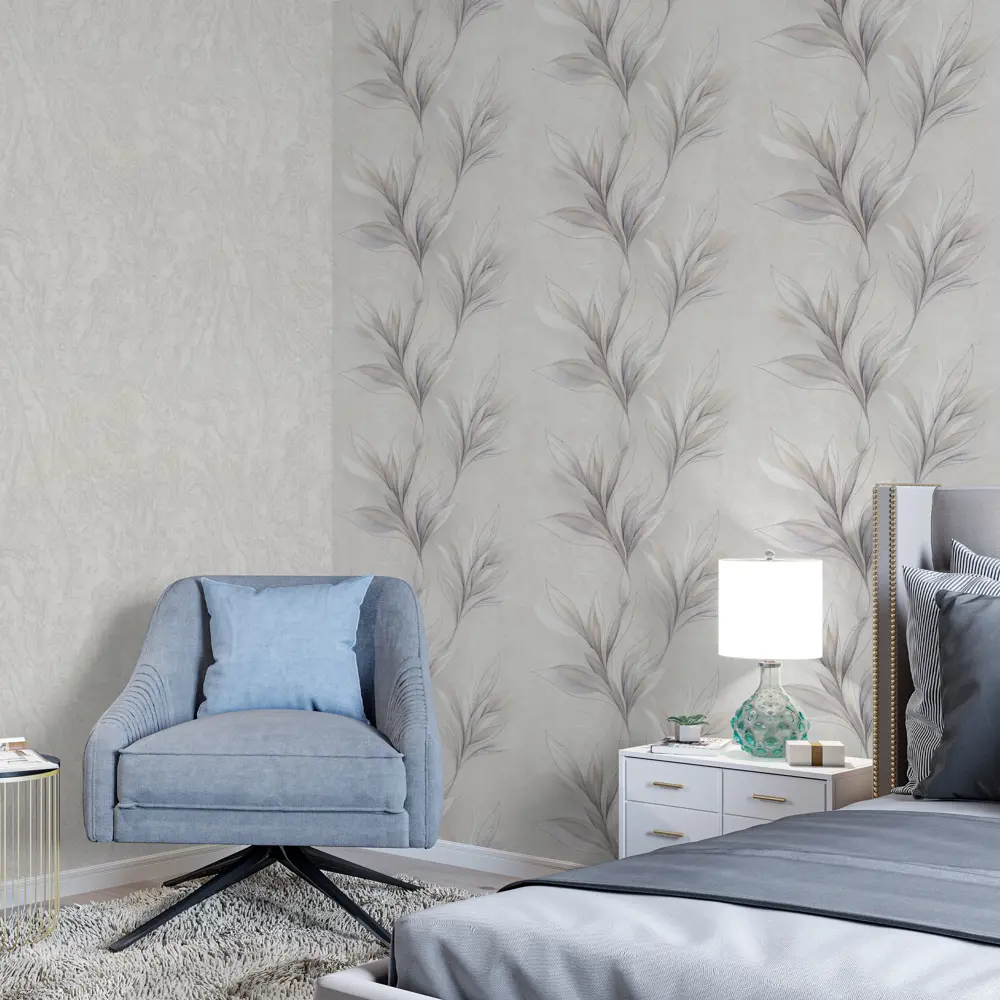 Обои флизелиновые Palitra Life Dora светло-серые 1.06 м PL72619-24 STLM-2164285 - Вид №5