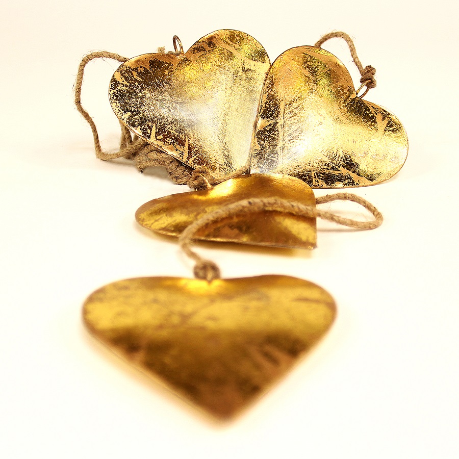 en_ny0027 Гирлянда подвесная golden hearts EnjoyMe  - Вид №3