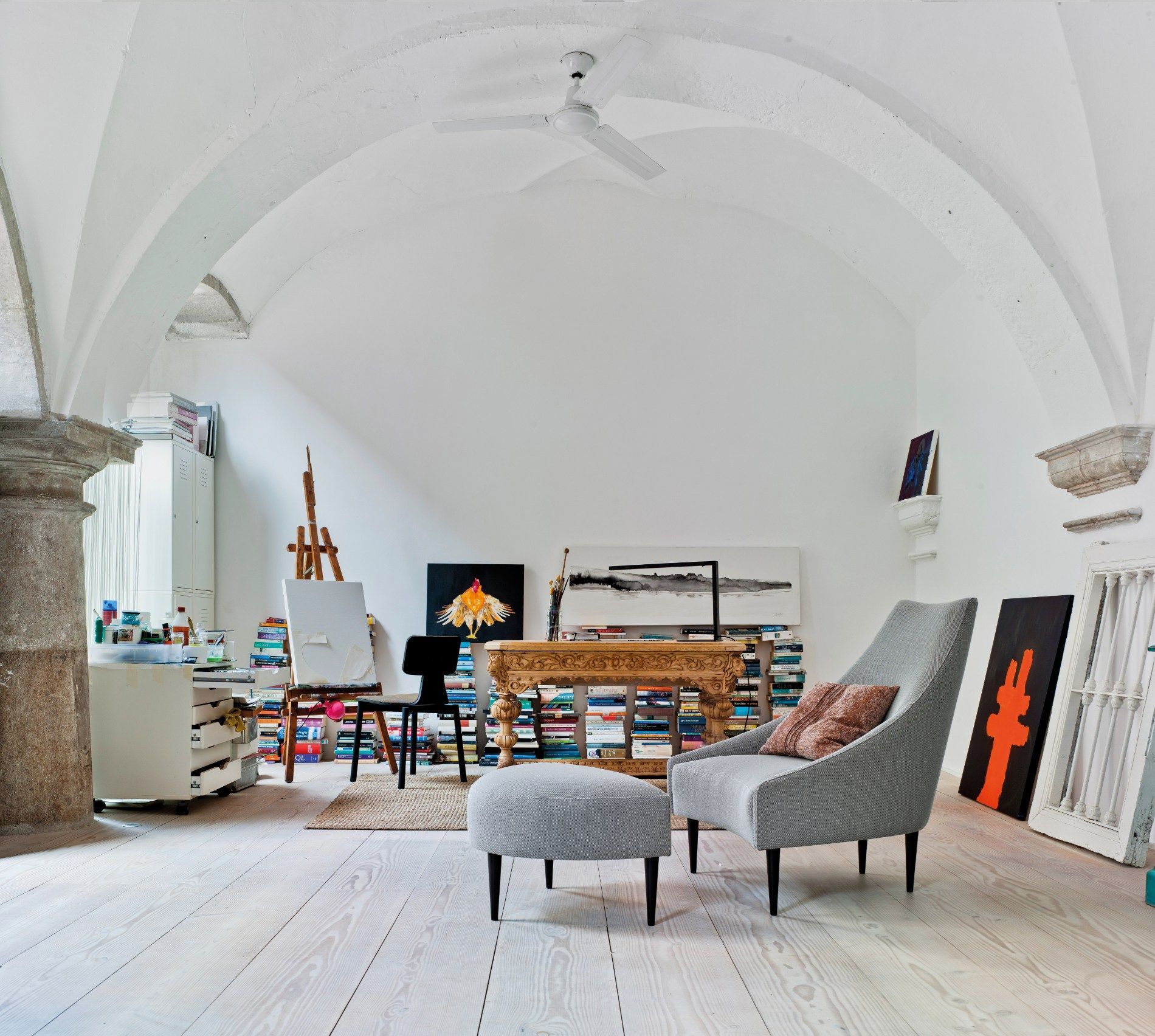 Тканевое кресло с высокой спинкой SANCAL Silencio ARCH-00135665 - Вид №3