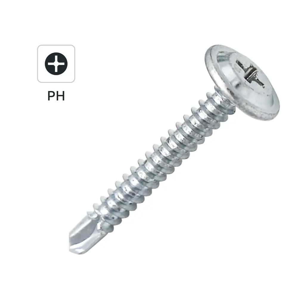 Саморезы по металлу DILWIS с пресс-шайбой и сверлом 4.2x32 мм (1 кг) 89386341 STLM-1575896