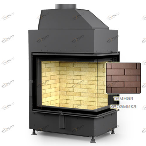 Каминная топка ASTOV П2С 700 темная керамика 6775