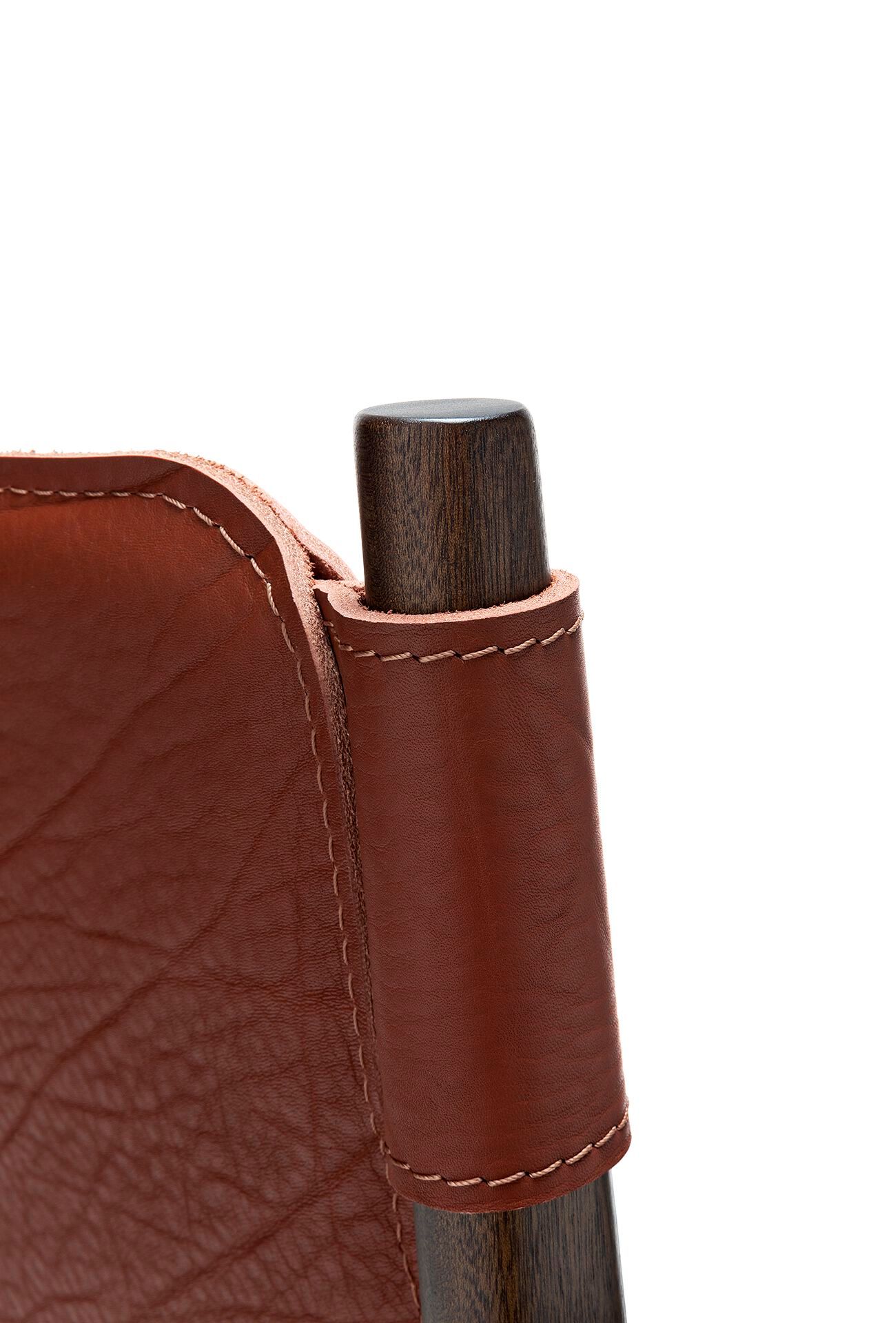 Садовое кресло из красного дерева и кожи Exteta Levante ARCH-00055416 - Вид №4