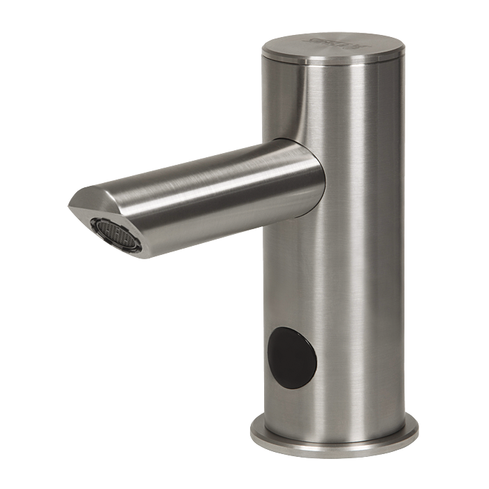 53936 Автоматический смеситель, настройка температуры воды угловыми вентилями, удлиненный излив, 24 В пост. SANELA 