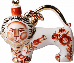 82217 Императорский фарфоровый завод Графин "Красный лев" Фарфор твердый