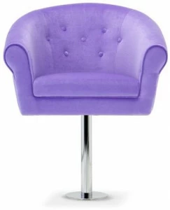 Domingo Salotti Мягкое кресло в современном стиле из ткани с 4 спицами для контракта Melt