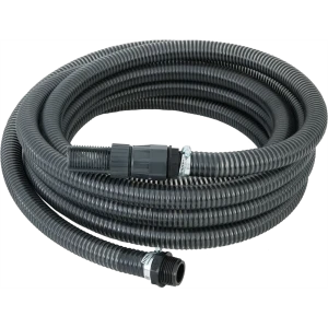 Шланг напорно-всасывающий с клапаном, 25 мм, 7 м, ПВХ, цвет чёрный