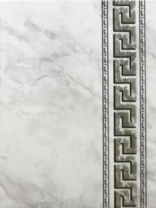 Фабрицио серый декор Змейка 25х33