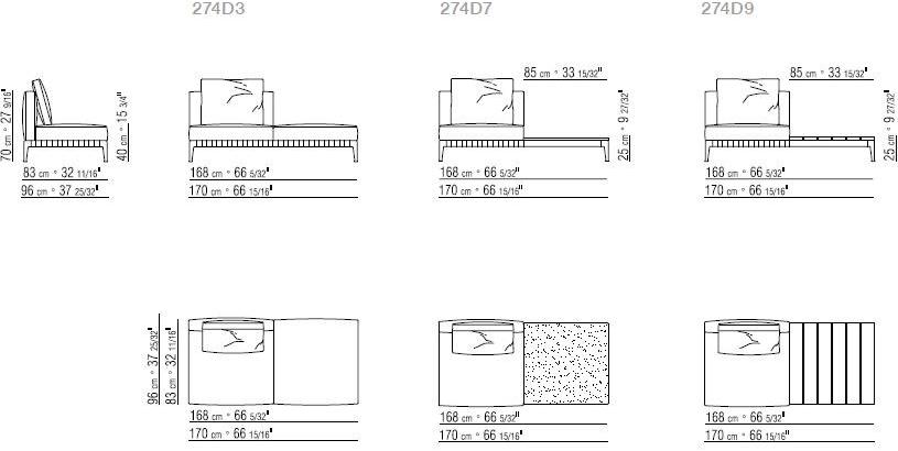 Flexform Садовый диван из модульной ткани Atlante sun-id-1380524 - Вид №11