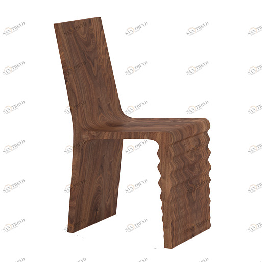 Стул деревянный 85х57 см орех Wave 2 ODINGENIY ДИЗАЙНЕРСКИЕ 178398 Коричневый 