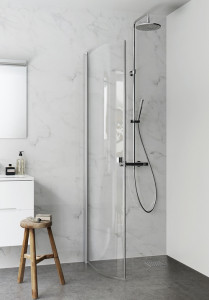 1450323 Igloo Pro Душевая Дверь Гнутая Прозрачное Стекло 100 Hafa Прозрачный