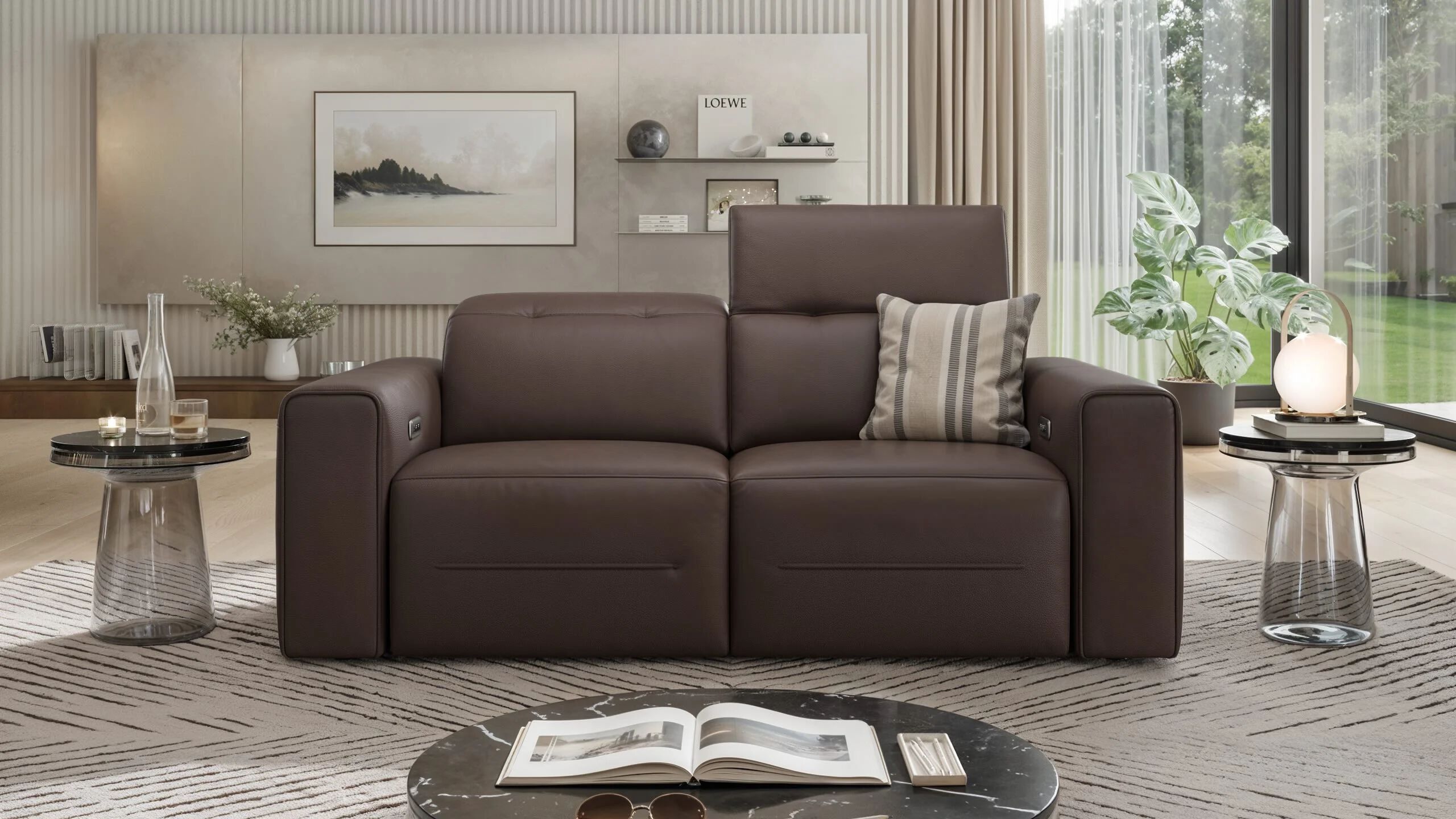 2-местный кожаный диван Sofanella Канны ARCH-00110266 - Вид №2