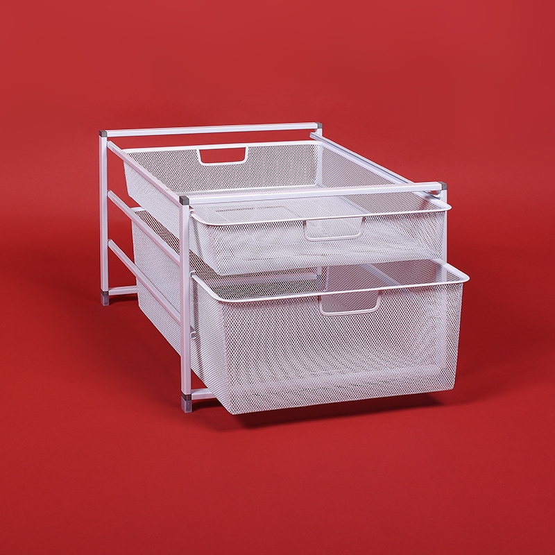 Корзина мелкосетчатая , 555x410x85 мм, белый LJPS0465 Public Steel Россия  - Вид №1