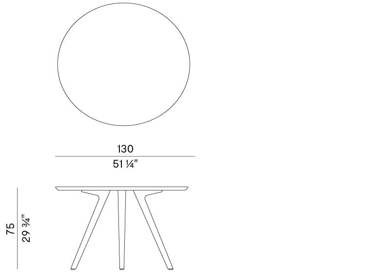 Круглый садовый стол Potocco ARCH-00120570 - Вид №1