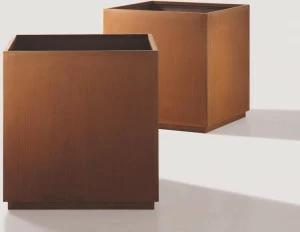 DE CASTELLI Квадратный металлический горшок для растений