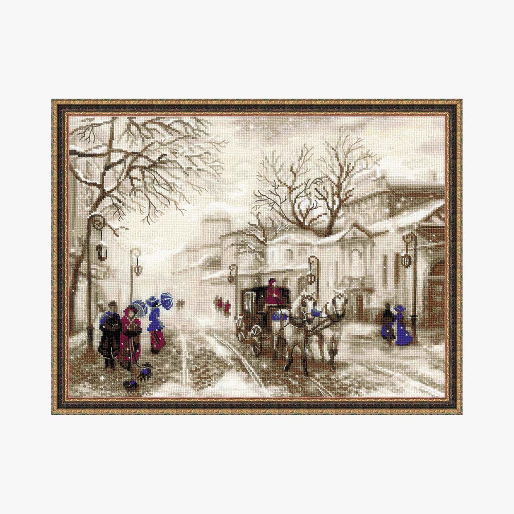 1400 Набор для вышивания Старая улочка 21 х 27 см RIOLIS Сотвори Сама 