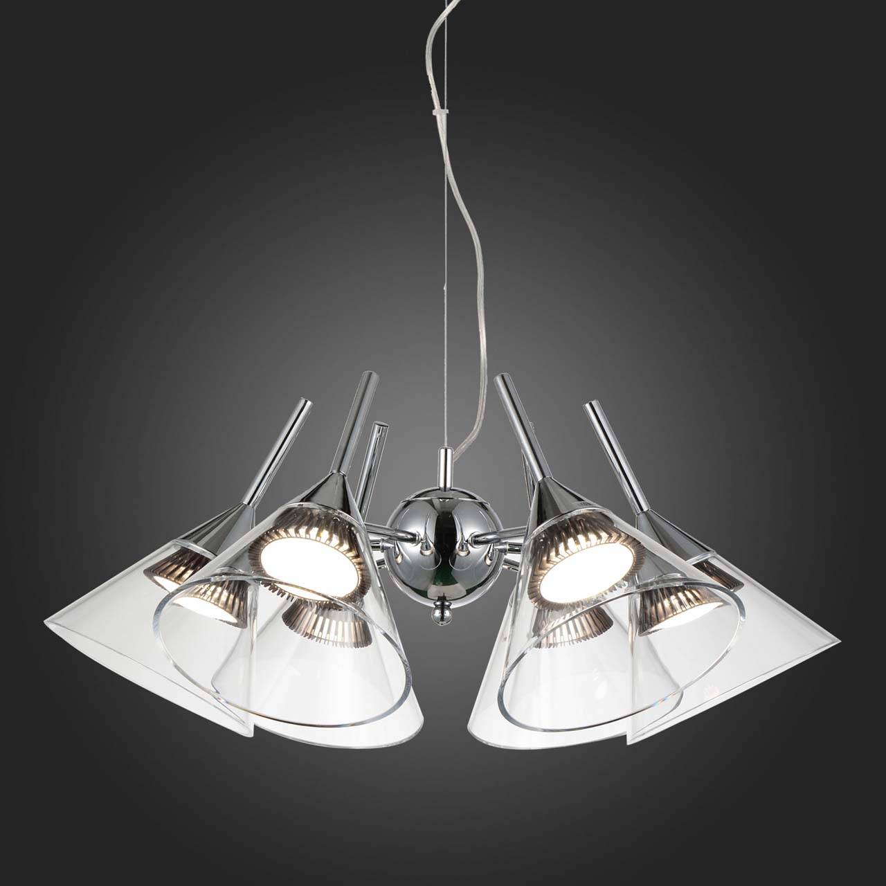 Люстра дизайнерская Increaseinnumber хром прозрачная SL930.103.05 ST LUCE ДИЗАЙНЕРСКИЕ 058042 Хром  - Вид №1