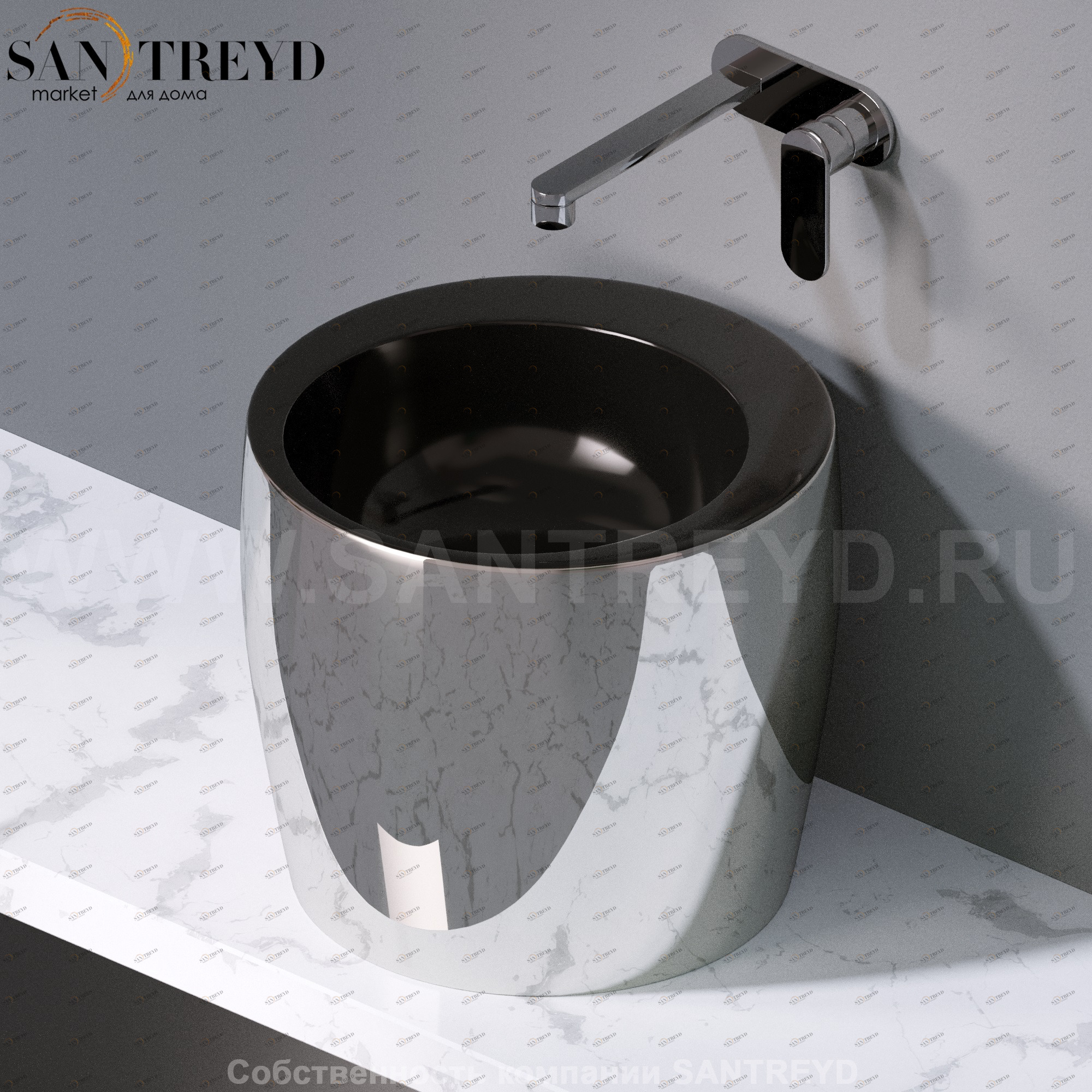 L101253 Накладная раковина на столешницу  круглая A. e T. Italia TOTEM AeT ITALIA