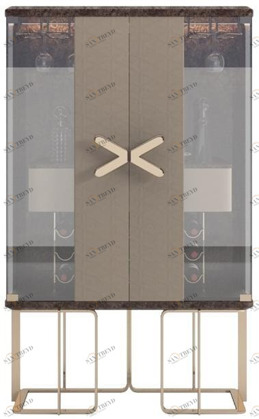 Reiggi Барный шкаф из бриара со встроенной подсветкой Basha Rg762