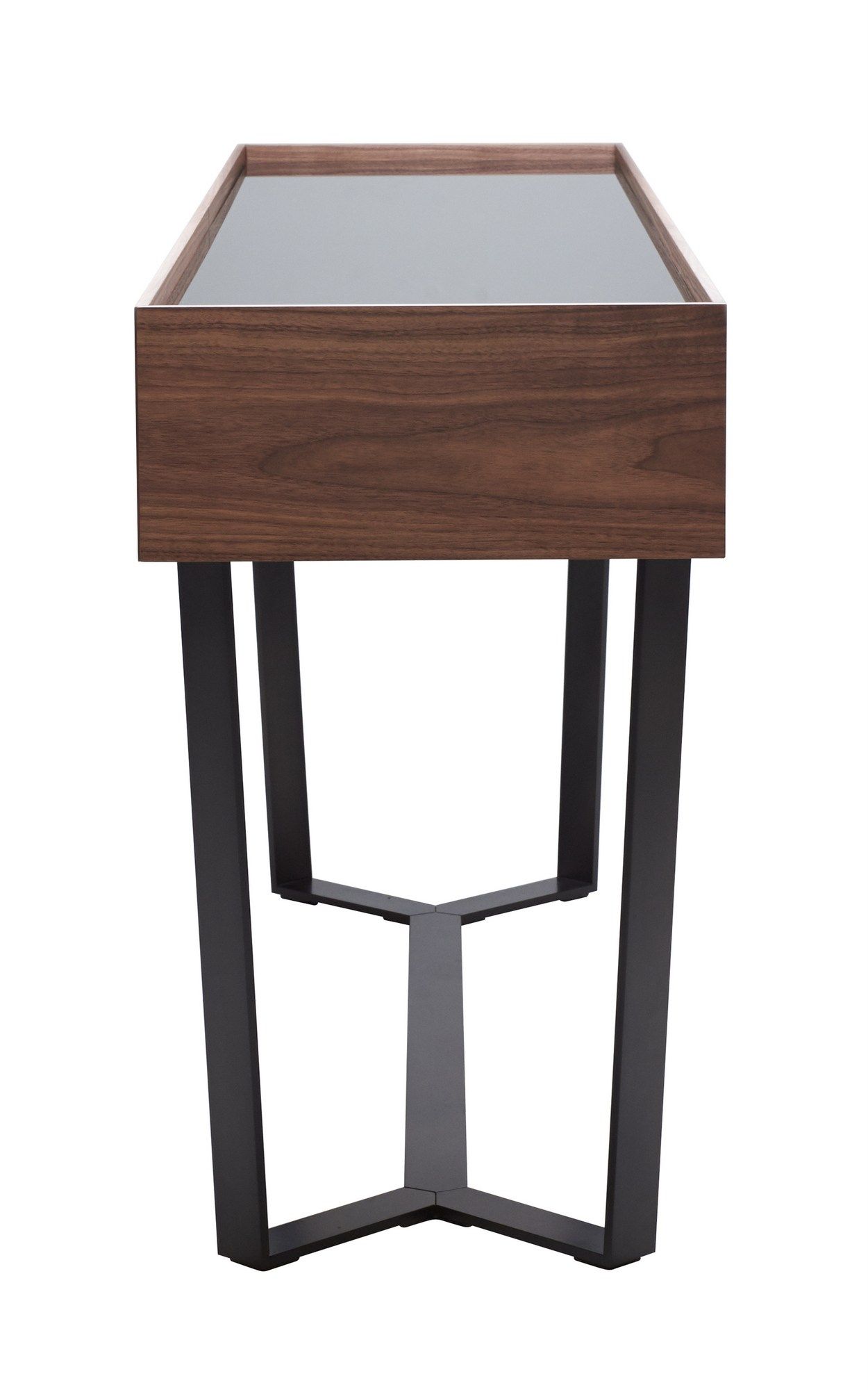 Деревянная и стеклянная консоль с ящиками more перо ARCH-00025514 - Вид №2