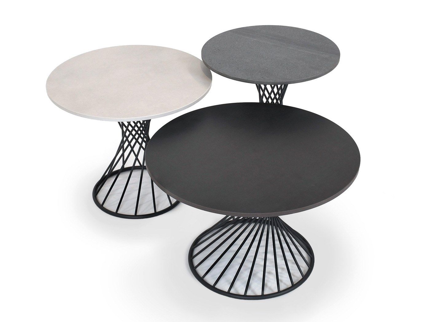 Круглый керамический садовый журнальный столик FISCHER MÖBEL Claris ARCH-00135036 - Вид №1