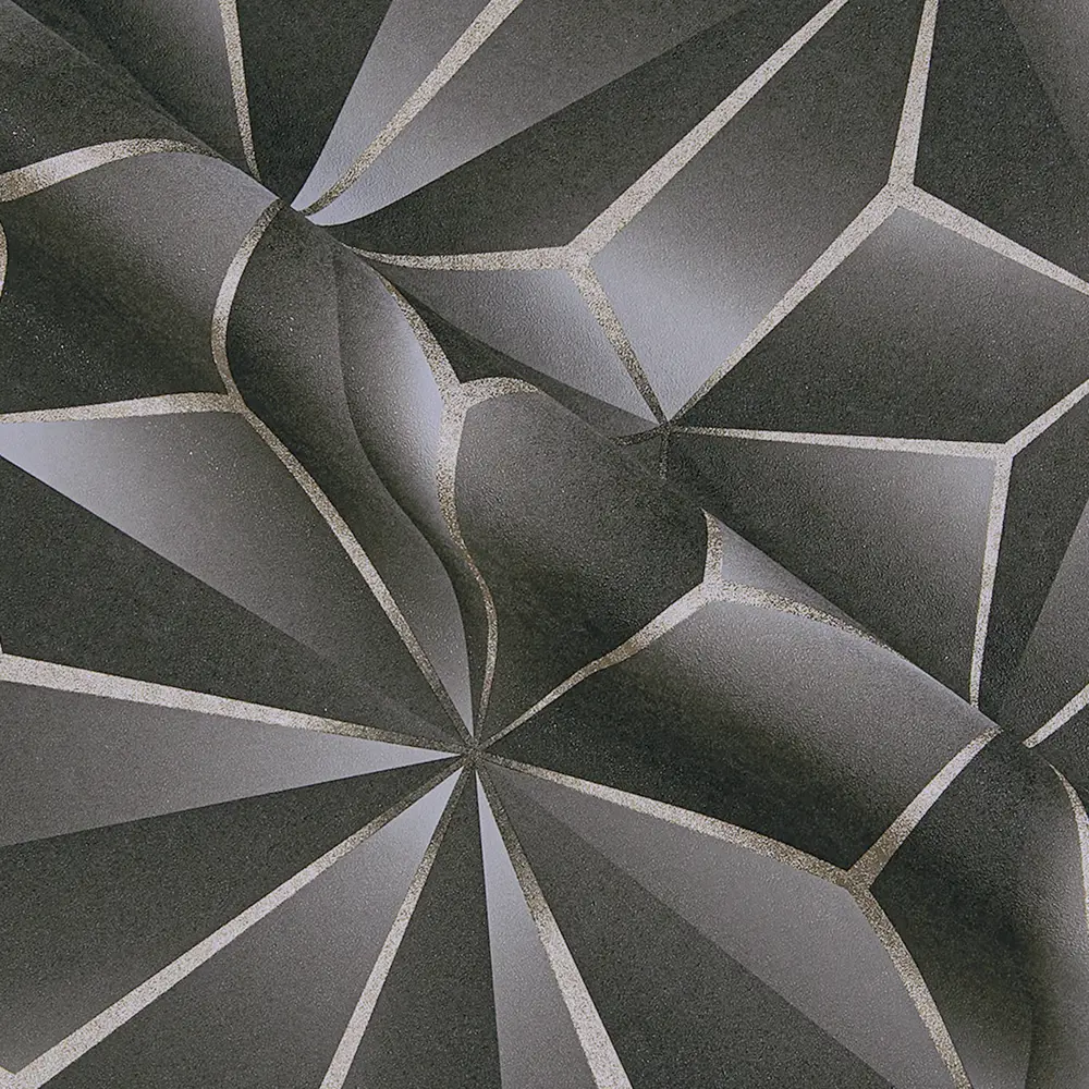 Обои флизелиновые Ateliero Kaleidos черные 1.06 м AT88187-09 Kaleidoscope STLM-2148757 - Вид №2