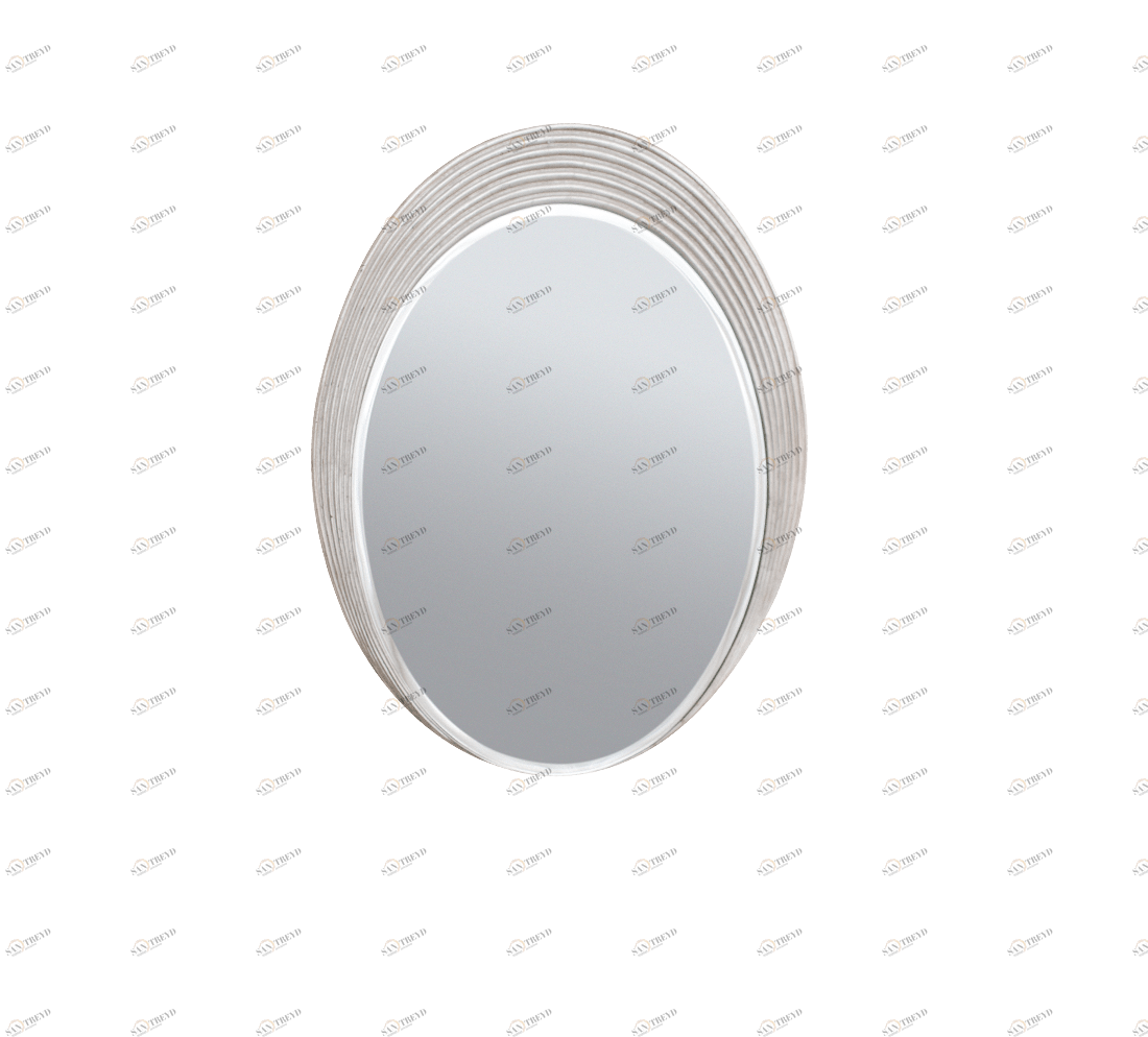 Gentry Home Адель Mirror hand carved wood frame Tiffany silver GH100737 