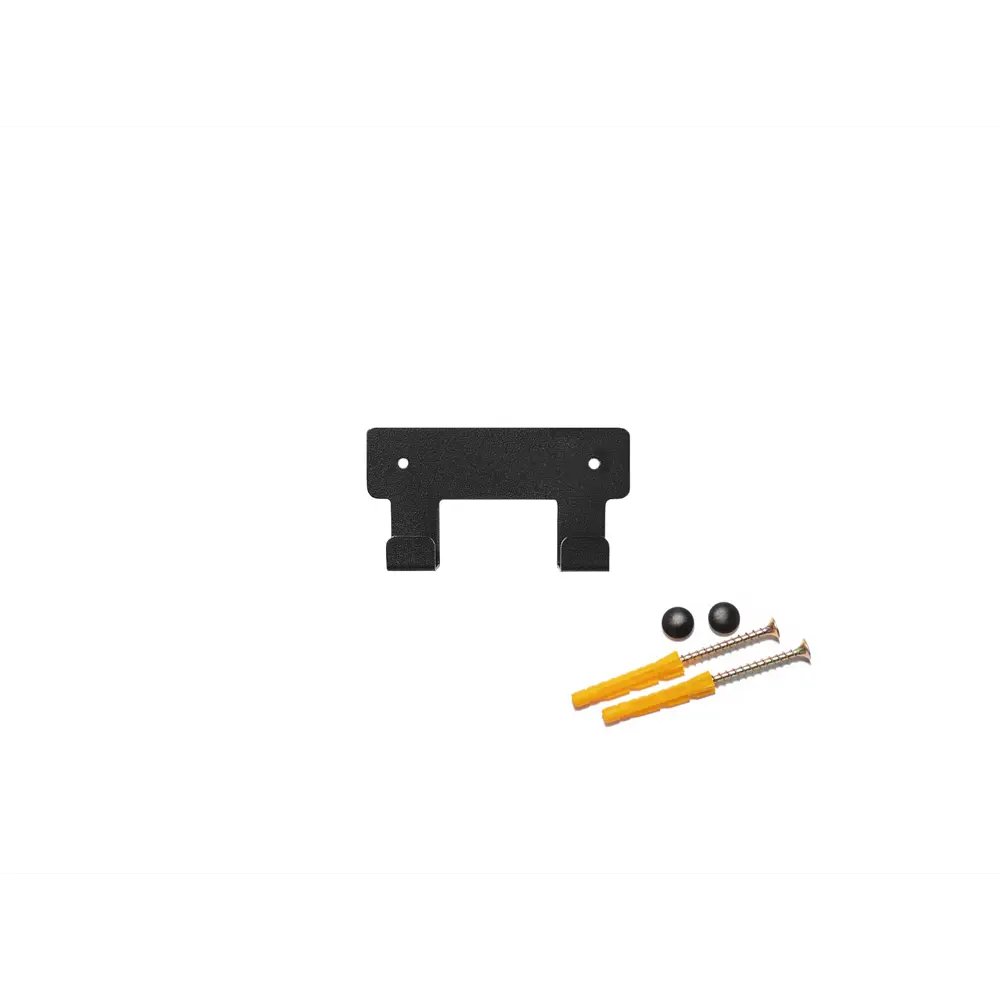 Вешалка настенная 2 крючка Manzzaro 11x6x2 см сталь цвет черный STLM-2113709 - Вид №1