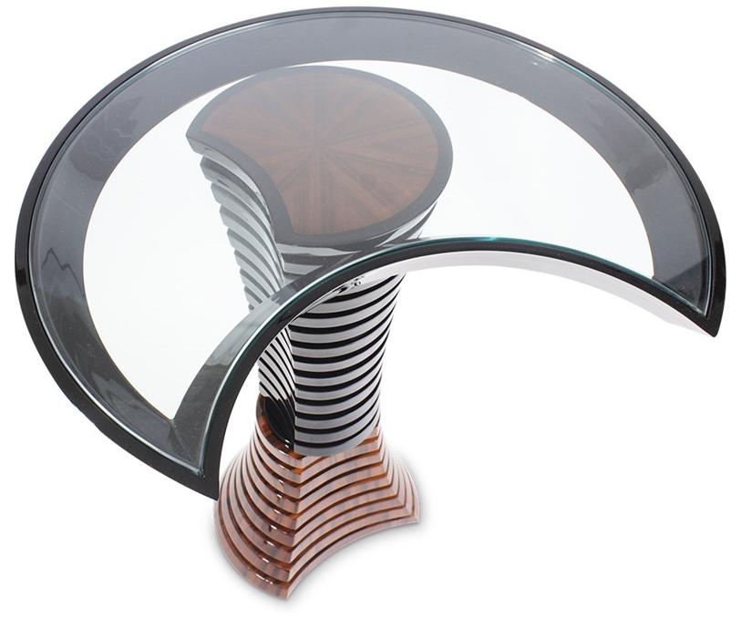 Malabar Журнальный столик из железа и стекла Volute sun-id-1381795 - Вид №3