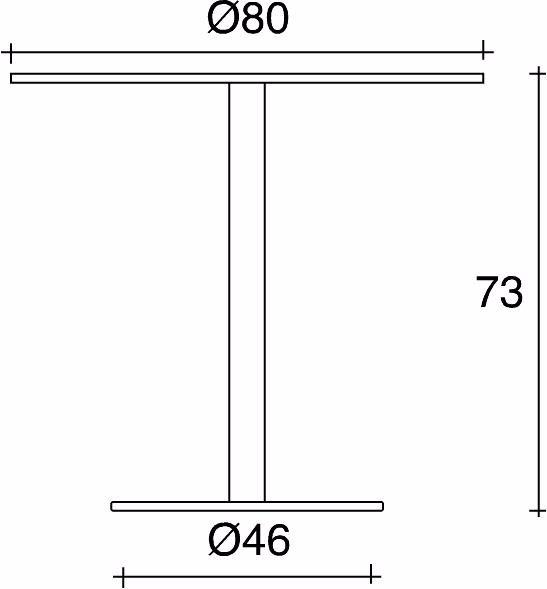TALIN Круглый стол в мдф Basic sun-id-1400562 - Вид №3