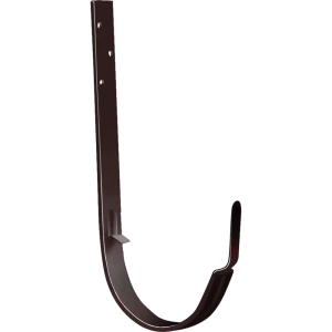 Кронштейн для желоба длинный 125 мм цвет шоколад