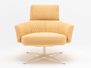 Тканевое кресло с подлокотниками