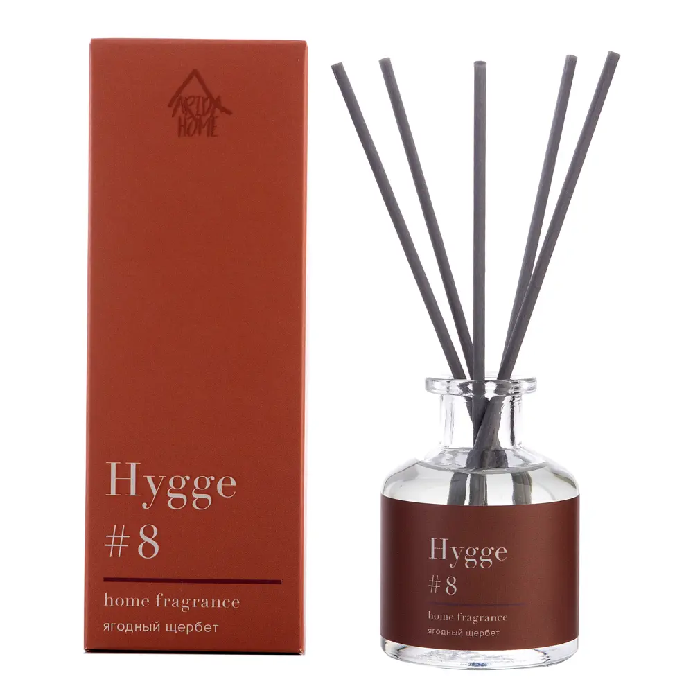 ARIDA HOME Аромадиффузор Hygge 8 «Ягодный щербет» для уютной атмосферы 84535146 STLM-0051581